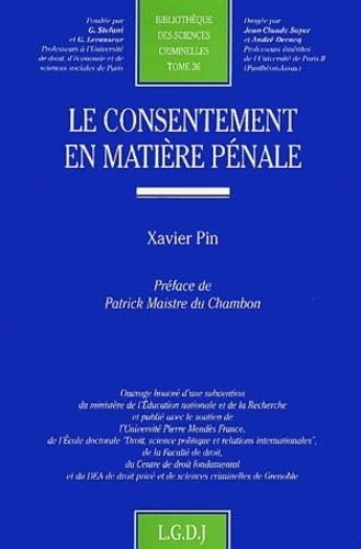 le consentement en matire pnale (36),Used