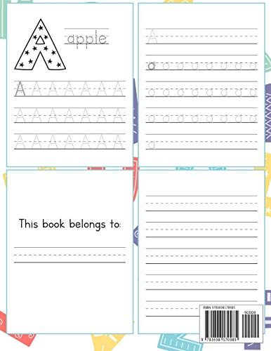 Handwriting Practice Letter Tracing Workbook for Preschool and Kindergarten: Uppercase and Lowercase Letter Dot to Dot Tracing,Used