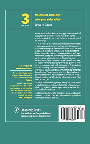 Monoclonal Antibodies: Principles and Practice,Used