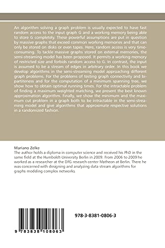 Algorithms For Streaming Graphs: Approaching Graph Problems With Limited Memory And Without Random,New