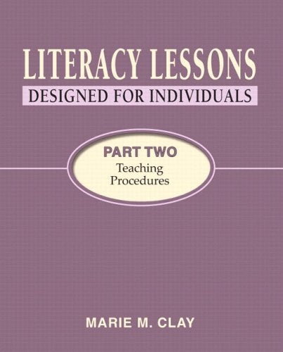 Literacy Lessons: Designed for Individuals, Part Two: Teaching Procedures,Used