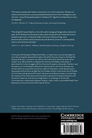 The Cossack Myth: History and Nationhood in the Age of Empires (New Studies in European History),Used