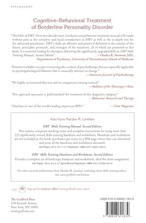 CognitiveBehavioral Treatment of Borderline Personality Disorder,Used