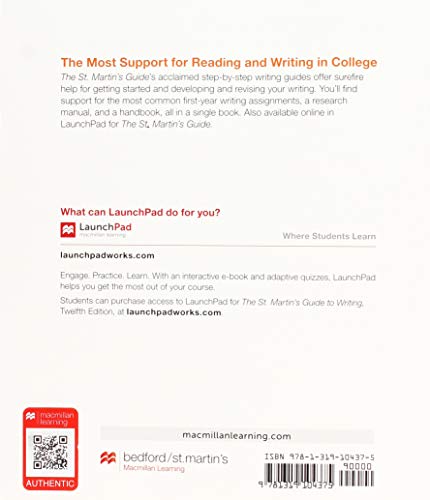 The St. Martin's Guide to Writing,New