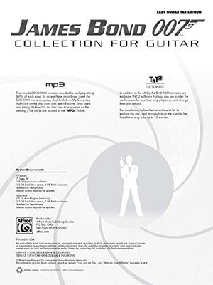 James Bond 007 Collection for Guitar: Easy Guitar Tab, Book & DVDROM (Easy Guitar Tab Editions),Used