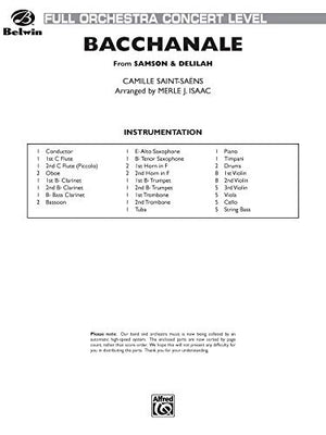 Bacchanale from Samson & Delilah (Concert Full Orchestra),Used