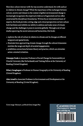 Climate and Culture: Multidisciplinary Perspectives on a Warming World,Used