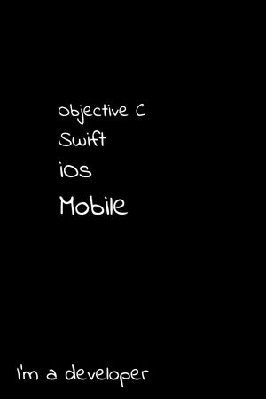 Objective C Swift iOS Mobile I'm a developer: Notebook 6x9, graph paper,Used