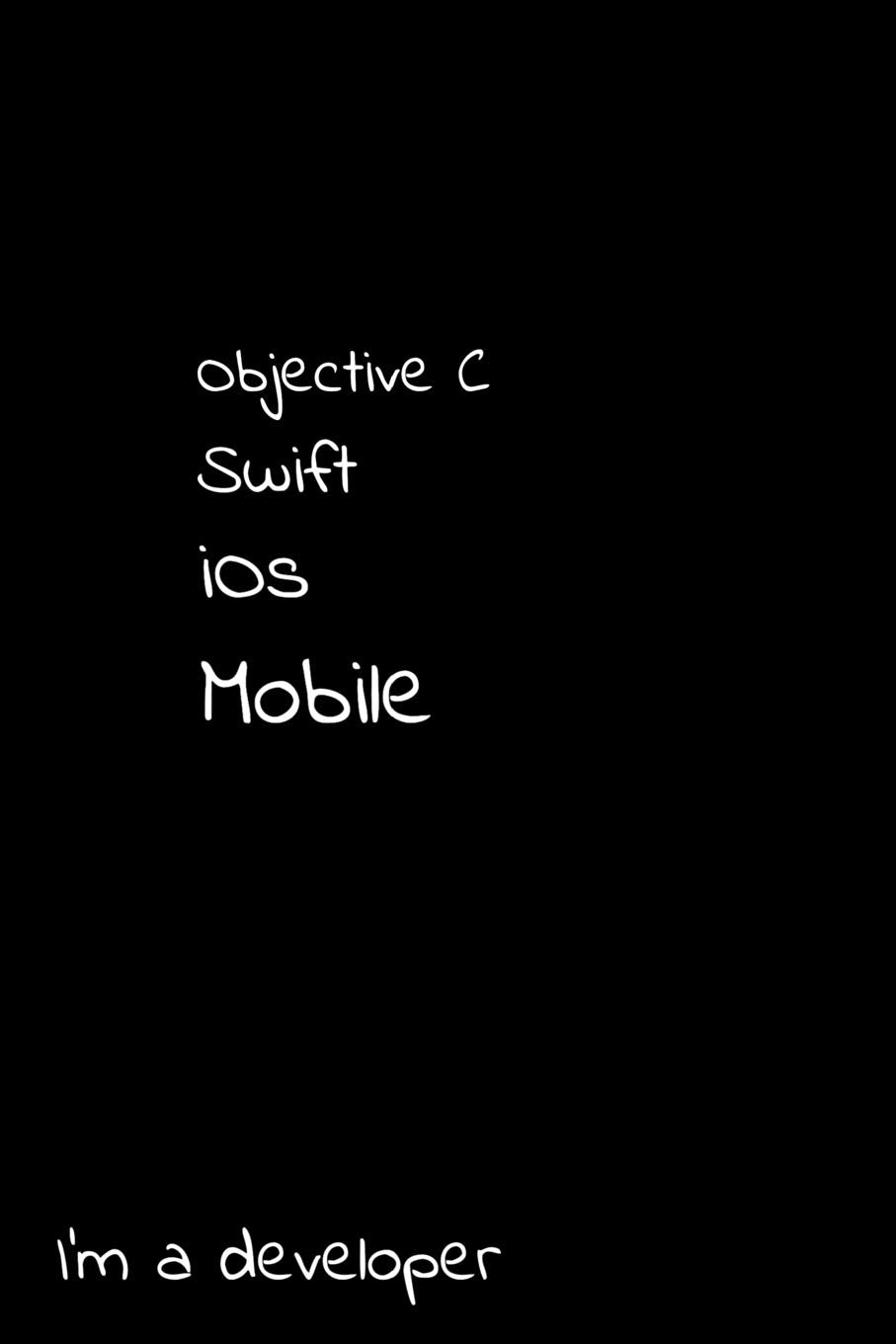 Objective C Swift iOS Mobile I'm a developer: Notebook 6x9, graph paper,Used