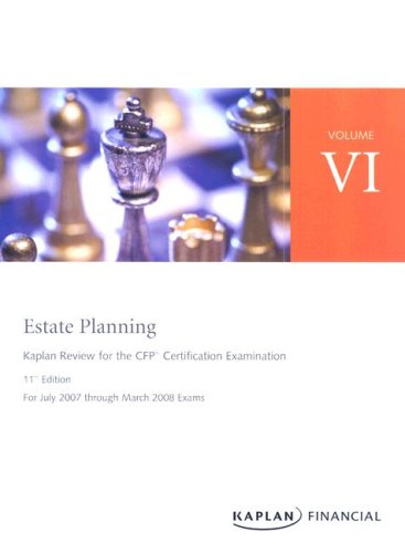 CFP Live Review Vol 6: Estate Planning 11E,Used