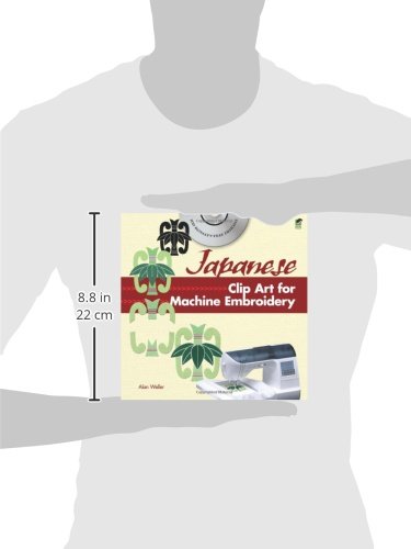 Japanese Clip Art for Machine Embroidery (Dover Clip Art Embroidery),Used