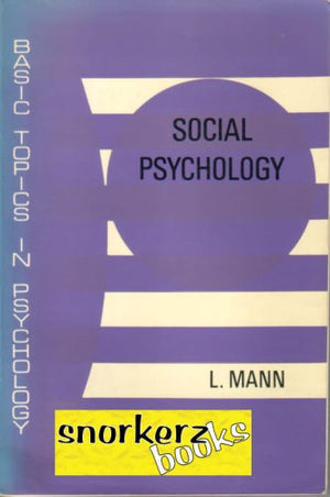 Social Psychology (Manchester Physics (Hardcover))-used