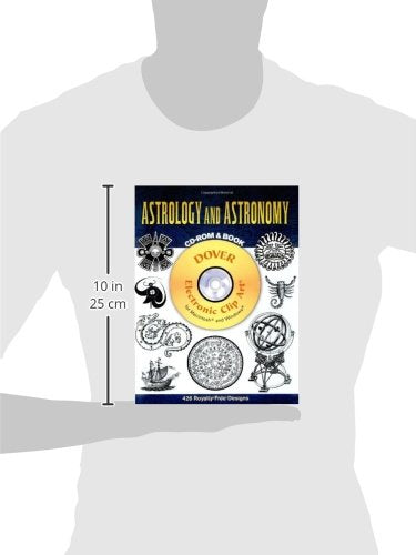 Astrology and Astronomy CDROM and Book (Dover Electronic Clip Art),Used