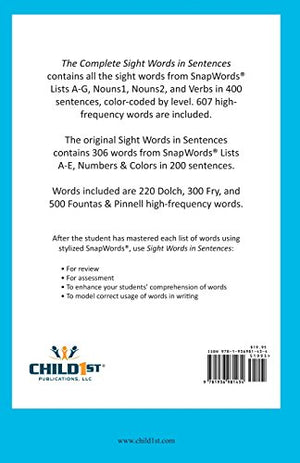 Child1st Publications, LLC The Complete Sight Words in Sentences,Used