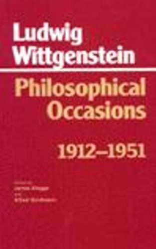 Philosophical Occasions: 19121951 (Hackett Classics),Used