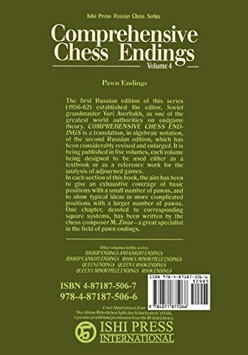 Comprehensive Chess Endings Volume 4 Pawn Endings,New