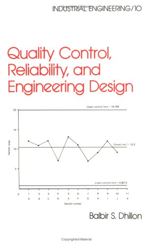 Quality Control, Reliability, And Engineering Design (Industrial Engineering: A Series Of Reference Books And Textboo),Used