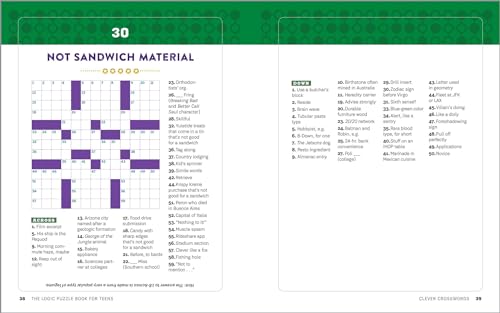 The Logic Puzzle Book for Teens: 100 Challenging Brain Games and Puzzles,Used