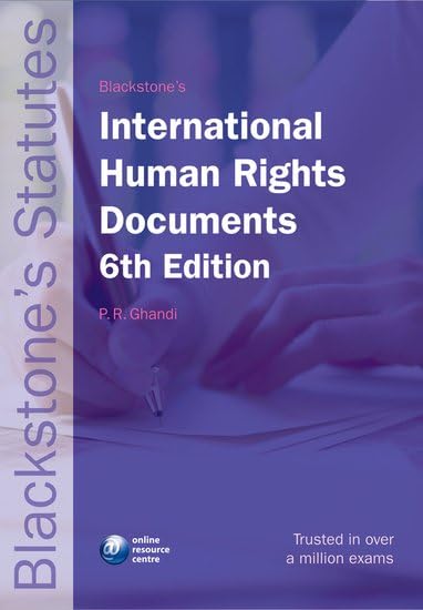 Blackstone's Statutes on International Human Rights Documents (Blackstone's Statute Book Series),Used