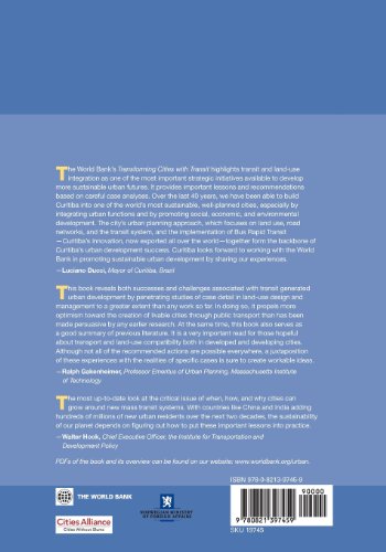 Transforming Cities with Transit: Transit and LandUse Integration for Sustainable Urban Development,Used