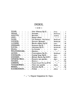 Album of Twenty Popular Pieces for Organ (Nineteenthcentury music, mostly transcriptions, with a few original organ composition,Used