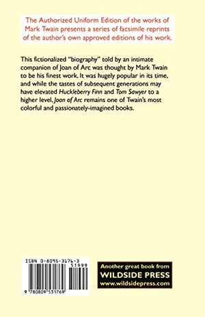 Joan of Arc: The Authorized Uniform Edition,Used