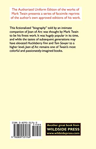 Joan of Arc: The Authorized Uniform Edition,Used