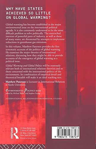 Global Warming and Global Politics (Environmental Politics),Used