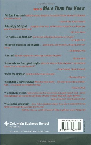 More Than You Know: Finding Financial Wisdom in Unconventional Places (Updated and Expanded) (Columbia Business School Publishin,New