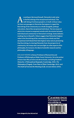 Individual and Community in Nietzsche's Philosophy,Used