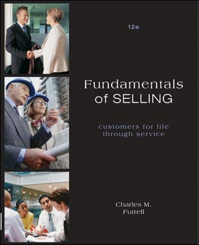 Fundamentals of Selling,New