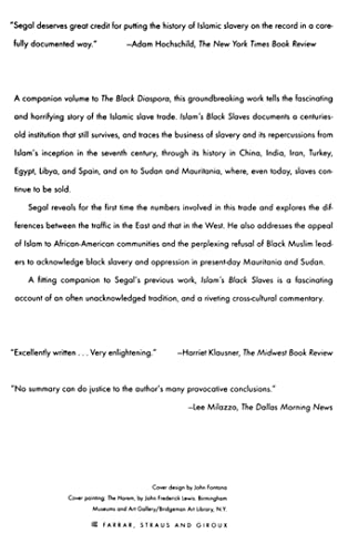 Islam's Black Slaves: The Other Black Diaspora,Used