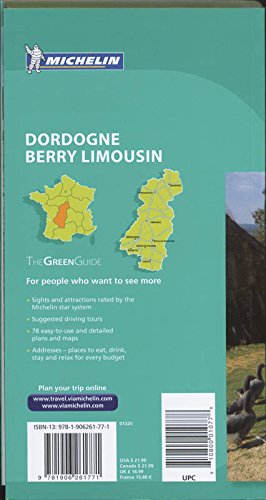 Michelin Green Guide Dordogne Berry Limousin, 5e (Green Guide/Michelin),Used
