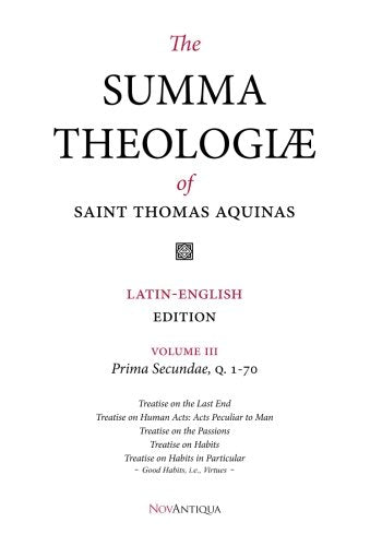 The Summa Theologiae of Saint Thomas Aquinas: LatinEnglish Edition, Prima Secundae, Q. 170,Used