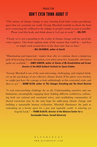 Bloomsbury USA Book: Don't Even Think About It - Climate Change Insights