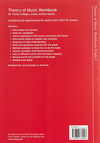 Theory of Music Workbook Grade 1 (Trinity Guildhall Theory of Music),Used