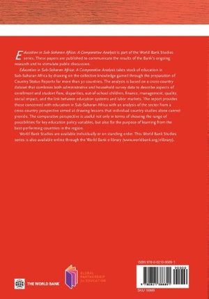 Education in SubSaharan Africa: A Comparative Analysis (World Bank Studies),Used