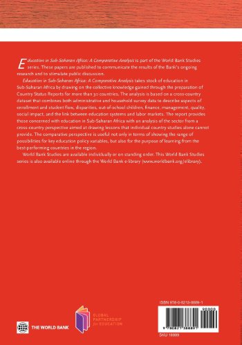 Education in SubSaharan Africa: A Comparative Analysis (World Bank Studies),Used