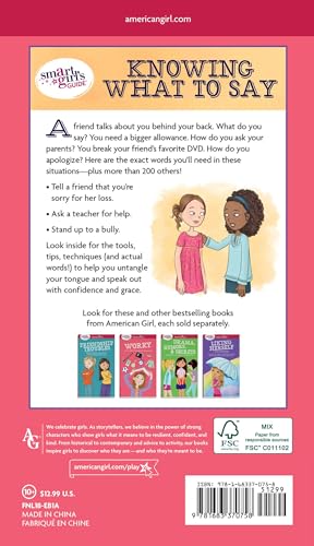 A Smart Girl's Guide: Knowing What to Say: Finding the Words to Fit Any Situation (American Girl? Wellbeing),New