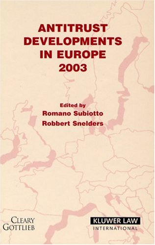Antitrust Developments In Europe 2003,Used