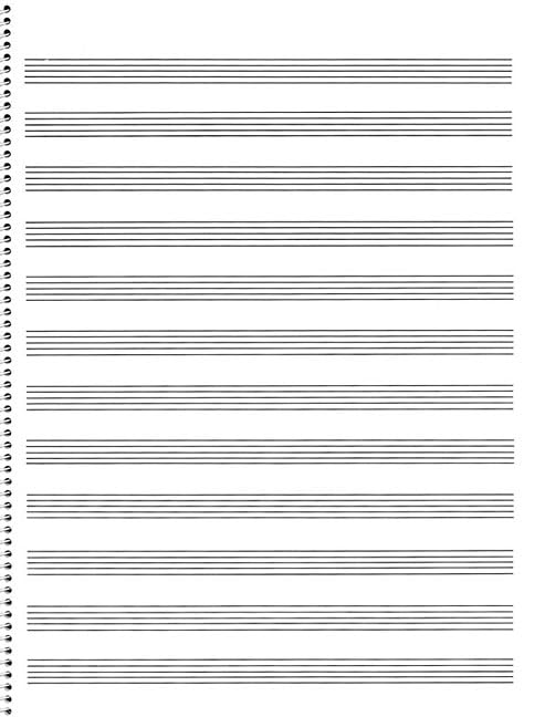 65. Spiral Book: 12Stave: Passantino Manuscript Paper,New