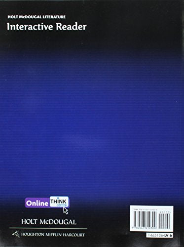 Holt McDougal Literature: Interactive Reader Grade 6,Used