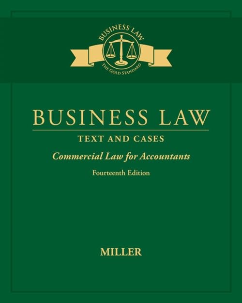 Business Law: Text & Cases  Commercial Law for Accountants,Used