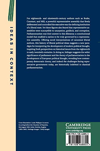 Parliamentarism (Ideas in Context, Series Number 121),Used