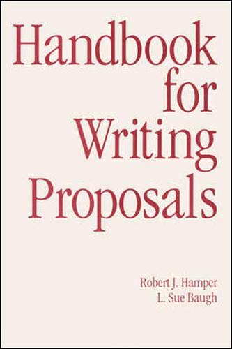 Handbook For Writing Proposals,Used