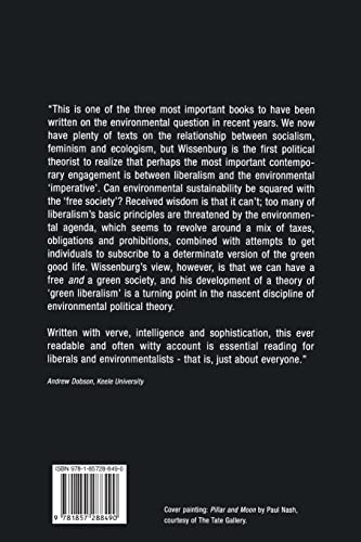 Green Liberalism: The Free And The Green Society,New