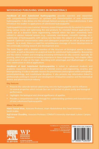 Handbook of Ionic Substituted Hydroxyapatites (Woodhead Publishing Series in Biomaterials),Used