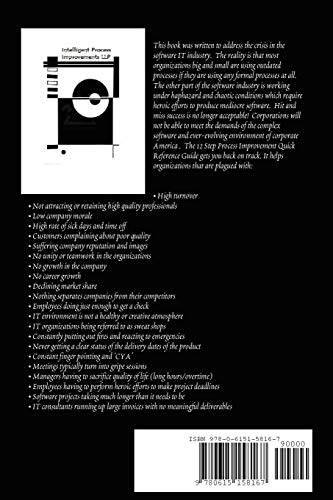 12 Steps to Intelligent Process Improvement (IPI)  Quick Reference,Used