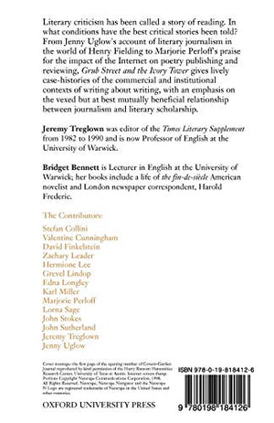 Grub Street And The Ivory Tower: Literary Journalism and Literary Scholarship from Fielding to the Internet,Used