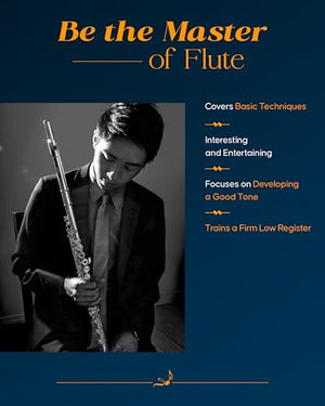 Beginner's Book for the Flute  Part One  Flute Sheet Music with Clear Illustrations  Flute Music Book to Learn Correct Postur,New